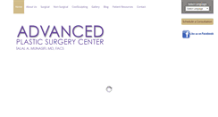 Desktop Screenshot of advancedplasticsurgerycenter.com